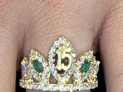 Quinceañera Crown Ring - 74063