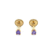 Baby Birthstone Earings - 74291