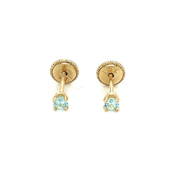 Baby Birthstone Earings - 74291