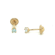 Baby Birthstone Earings - 74291