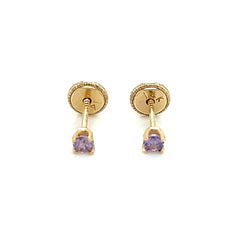 Baby Birthstone Earings - 74291