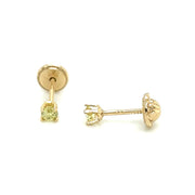 Baby Birthstone Earings - 74291