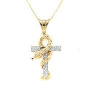 Snake Cross Pendant - 75115