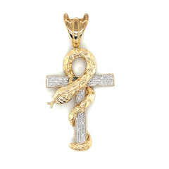 Snake Cross Pendant - 75115