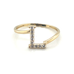 Fancy Letter Ring