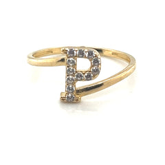 Fancy Letter Ring