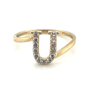 Fancy Letter Ring