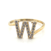 Fancy Letter Ring