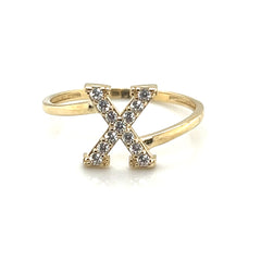 Fancy Letter Ring