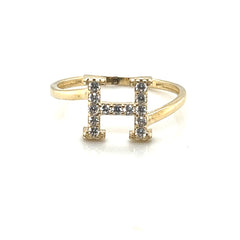 Fancy Letter Ring