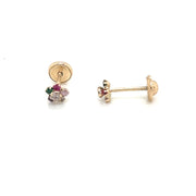 Multicolor Flower Earrings - 69337