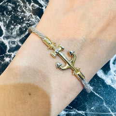 Men Anchor Bangle- 75007