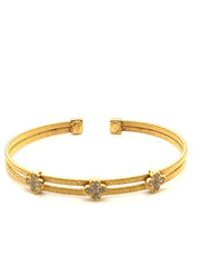 Fancy Flower Bangle - 77939