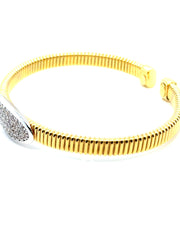 Fancy Oval Bangle - 77944