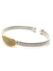 Fancy Oval Bangle - 77944