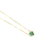 Emerald Flower Necklace - 81469