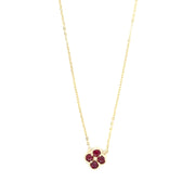 Ruby Flower Necklace- 81469