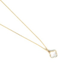 Mother of Pearl Flower Necklace - 81472