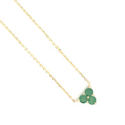Emerald Trinity Necklace - 81475