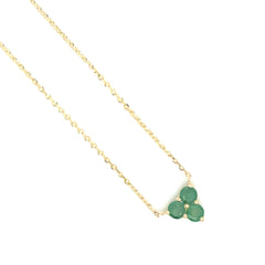 Emerald Trinity Necklace - 81475