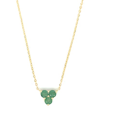 Emerald Trinity Necklace - 81475