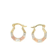 Love Hoop 3tonje Earrings- 81769