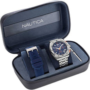 Nautica Men's Watch Tin Can Bay Set