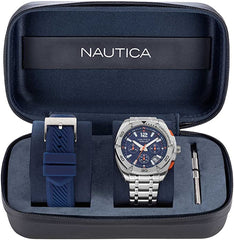 Nautica Men's Watch Tin Can Bay Set