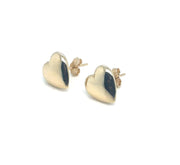 Heart Puff Earring - 81410