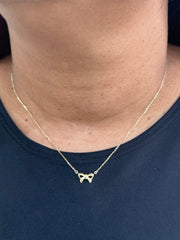 Fancy Ribbon Necklace - 81456