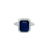 Diamond & Sapphire Ring 73704