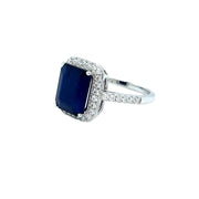 Diamond & Sapphire Ring 73704