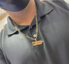 Customize your Puerto Rico Island Pendant 14kt