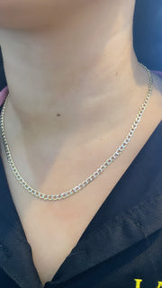 Cuban Flat Two Tone Chain - 79203