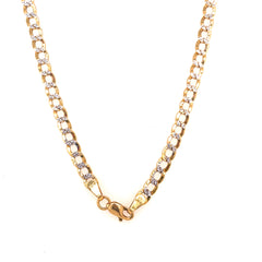 Cuban Flat Two Tone Chain - 79203