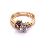 Duo Wedding Ring Set 33996