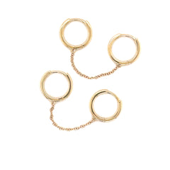 Hoops Chain Earrings - 67987