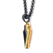 Men Inox Black & Gold Chain - SSPWT032ONYXNK