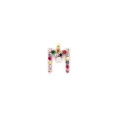 Colorful Initial Pendant - 69633