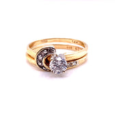 Duo Wedding Ring Set 33996