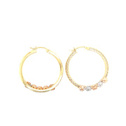 Flower Bling Hoops - 62148