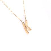 Initial Diamond Necklace "K" - 58641