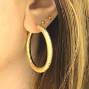 Fancy Carved Hoops - 61084