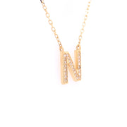 Initial Diamond Necklace "N" - 58643