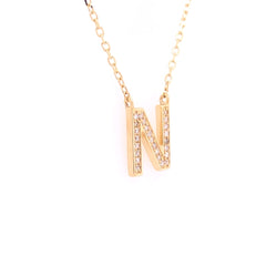 Initial Diamond Necklace "N" - 58643