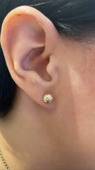 Half Ball Stud Earrings- 69622