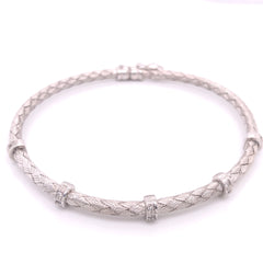 Braided Diamond Bracelet - 55387