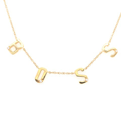 Customized Your Own Diamond Initial Necklace