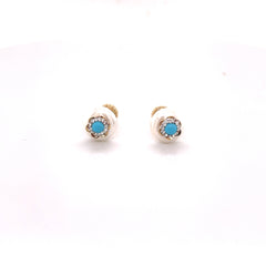 Pearl Flower Stud Earrings - 69301