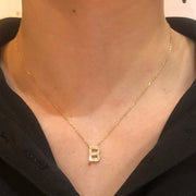 Initial Diamond Necklace "B" - 58635